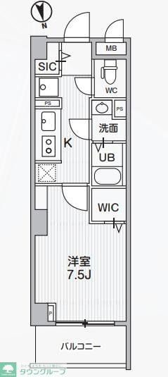 Alivis中野の物件間取画像