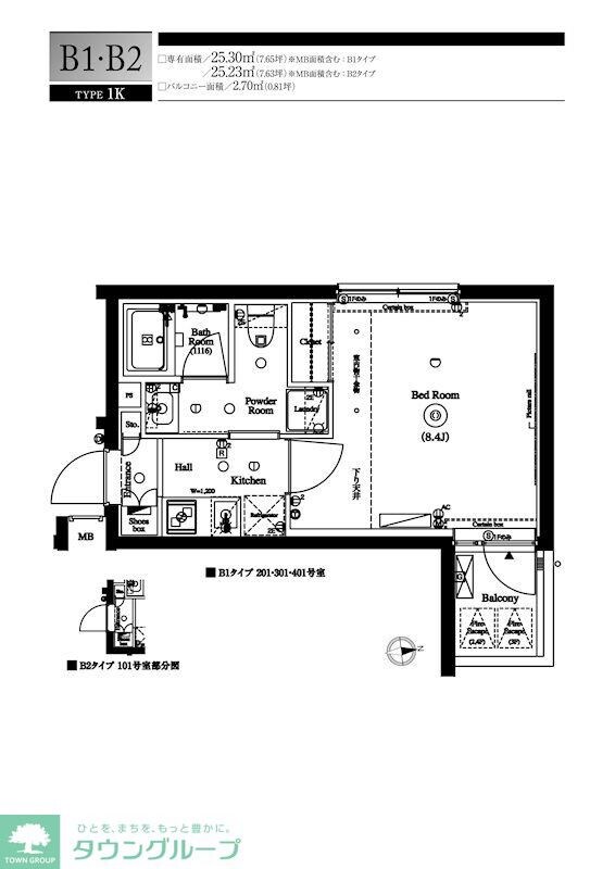 AXAS GALLERIA RESIDENCE東高円寺の物件間取画像