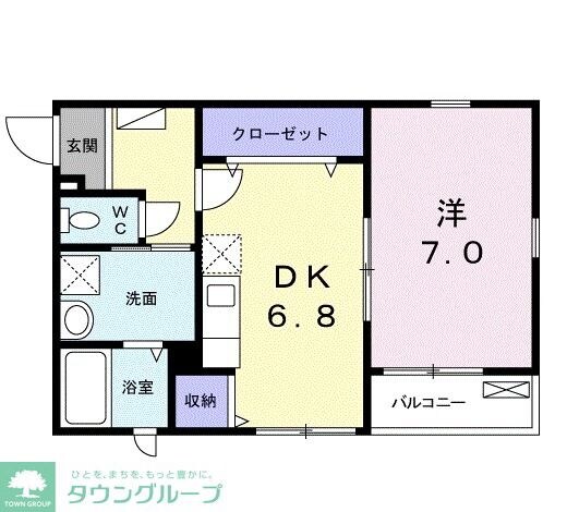パインコートの物件間取画像