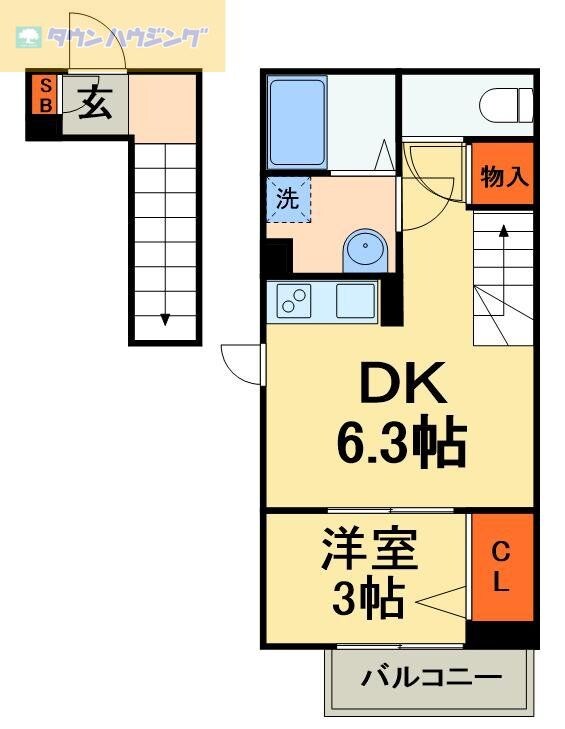 ブライト津田沼の物件間取画像