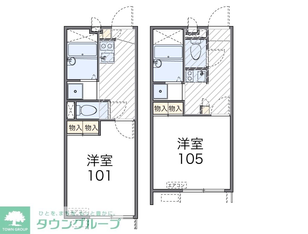 レオパレストリメゾンの物件間取画像