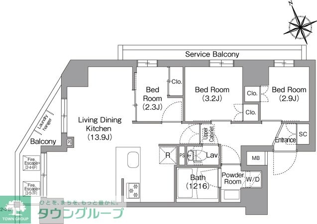 コンフォリア東葛西の物件間取画像