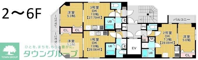 金太郎ヒルズ340の物件間取画像