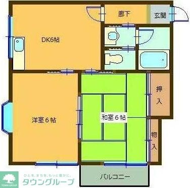 サンコーポ松ヶ丘の物件間取画像