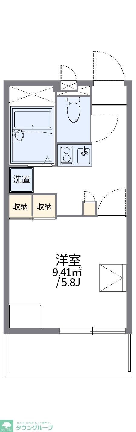 レオパレスSAKUの物件間取画像