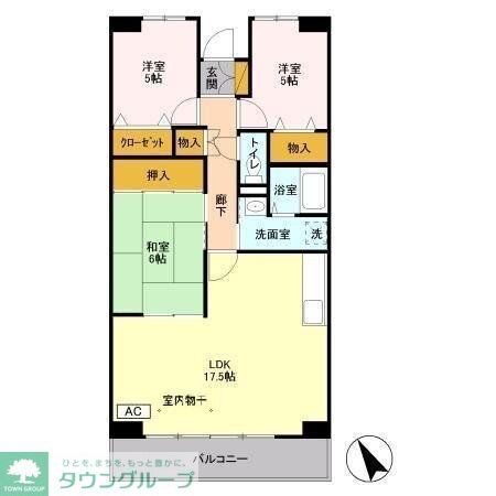 エスポワール八千代の物件間取画像