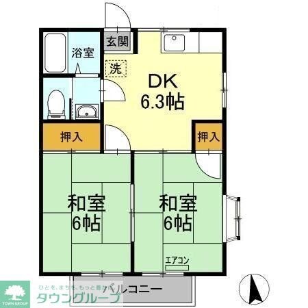 第2山治ハイツの物件間取画像