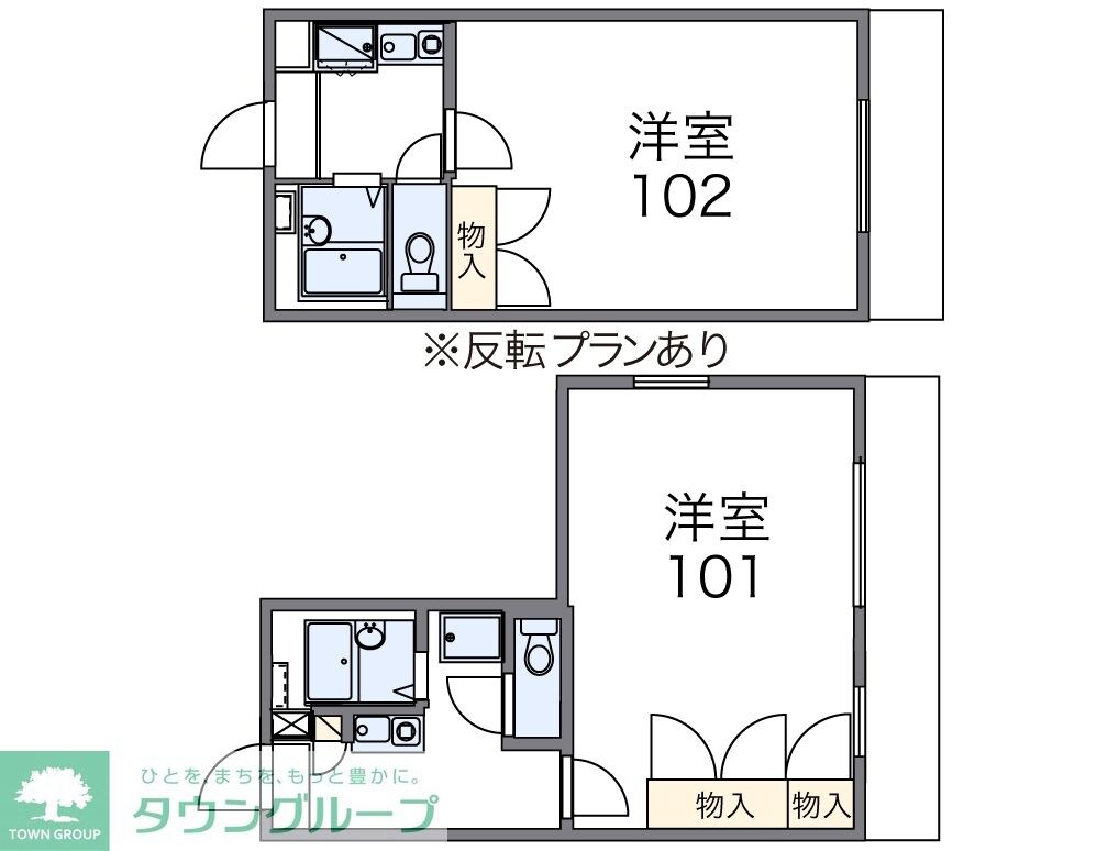 レオパレスフローラの物件間取画像