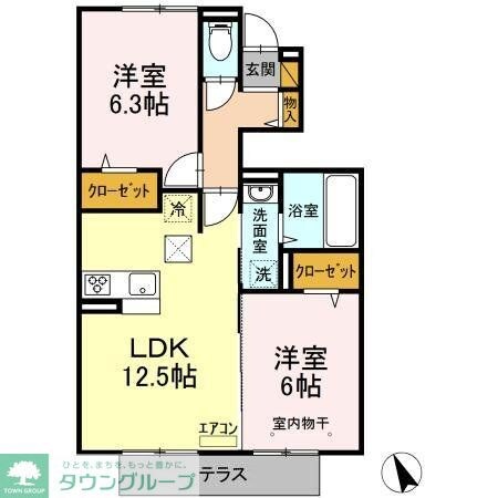リヴェールIIの物件間取画像