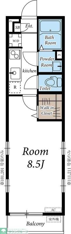 リブリ・アゼリアの物件間取画像