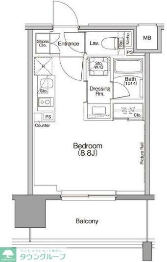 ザ・パークハビオ行徳駅前の物件間取画像