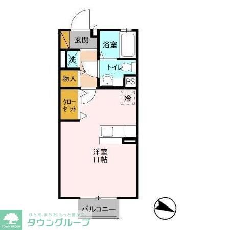 プレジール2の物件間取画像