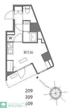 エヌステージ西船橋市川の物件間取画像