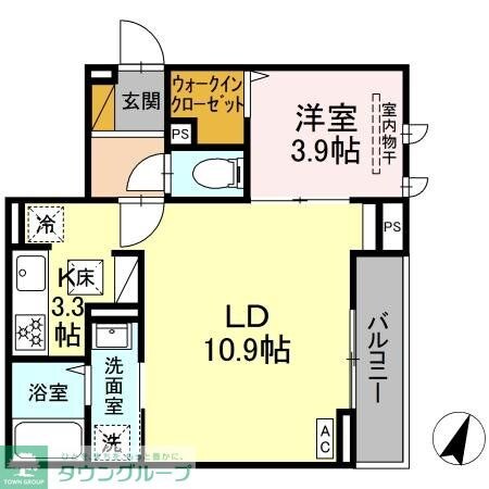 D-カヴェリ本千葉の物件間取画像