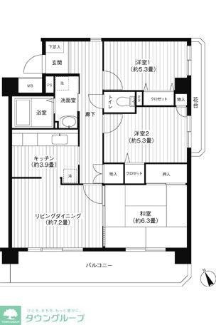 コーポレート西船橋の物件間取画像
