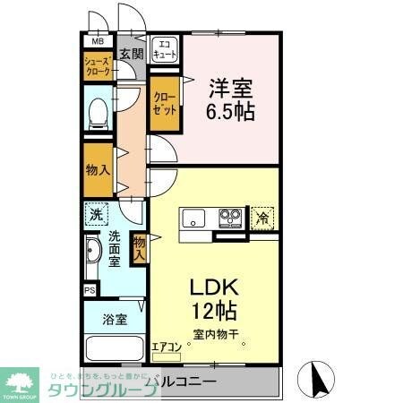 プレジャーの物件間取画像