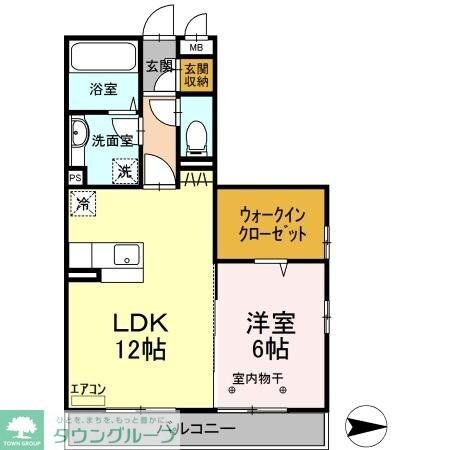 ロイヤルコート Bの物件間取画像