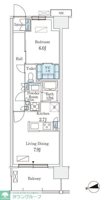 スカイグランデ津田沼の物件間取画像