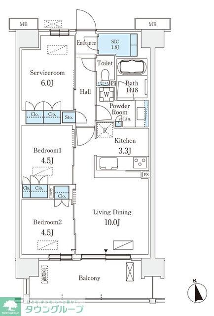 スカイグランデ津田沼の物件間取画像