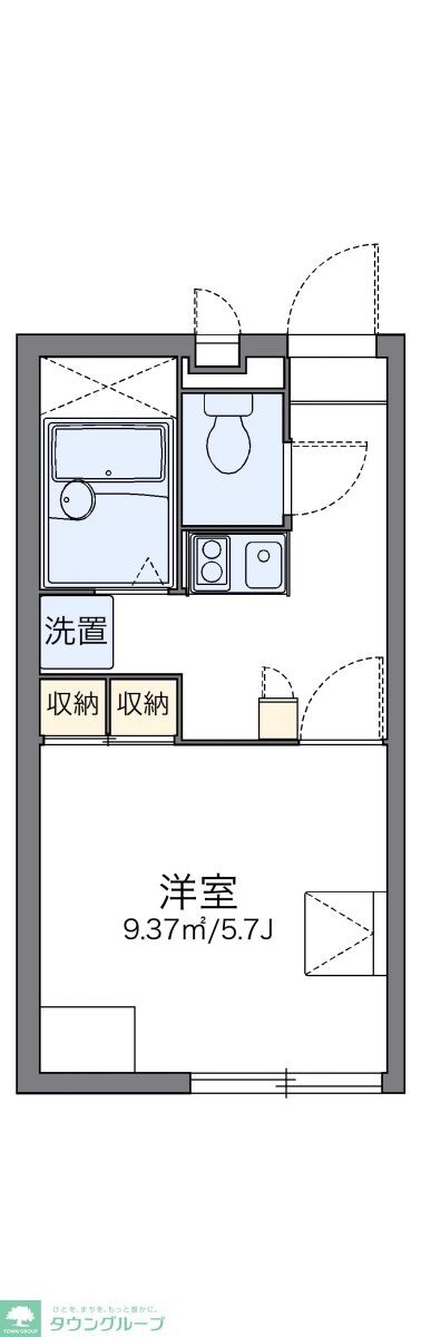 レオパレスカーサの物件間取画像