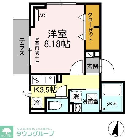 シティハイムEの物件間取画像