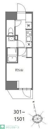 ジェイアール稲毛駅前レジデンスの物件間取画像