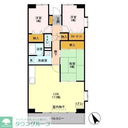 エスポワール八千代の物件間取画像