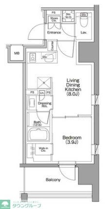 ザ・パークハビオ行徳駅前の物件間取画像