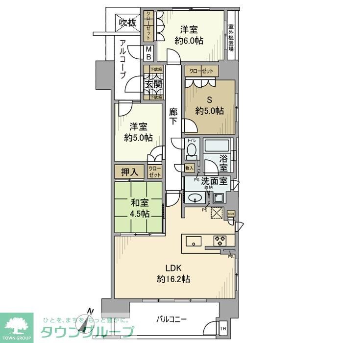 千葉中央レジデンスの物件間取画像