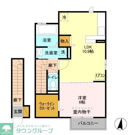 ウィット薬円台の物件間取画像