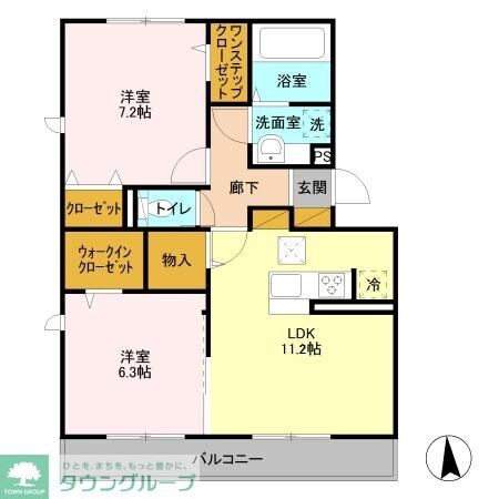 クレールコートの物件間取画像