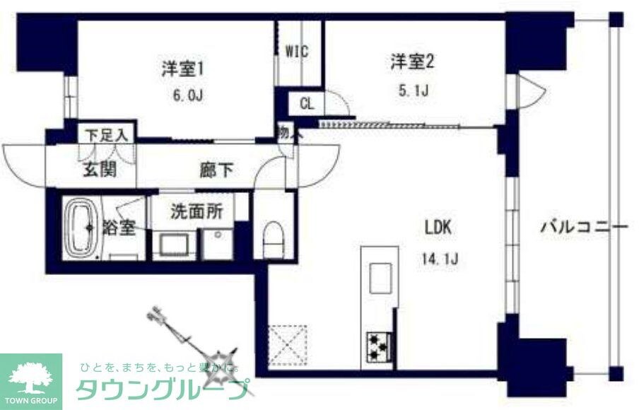 センチュリー千葉みなとの物件間取画像