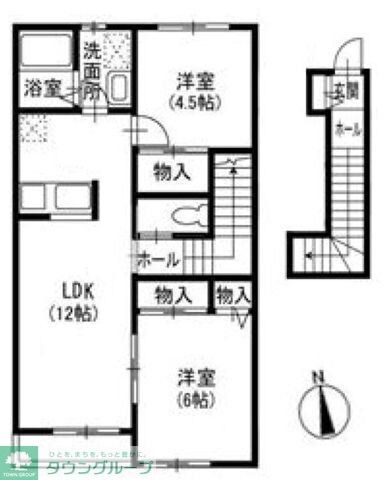 ブリーズ東海神Aの物件間取画像