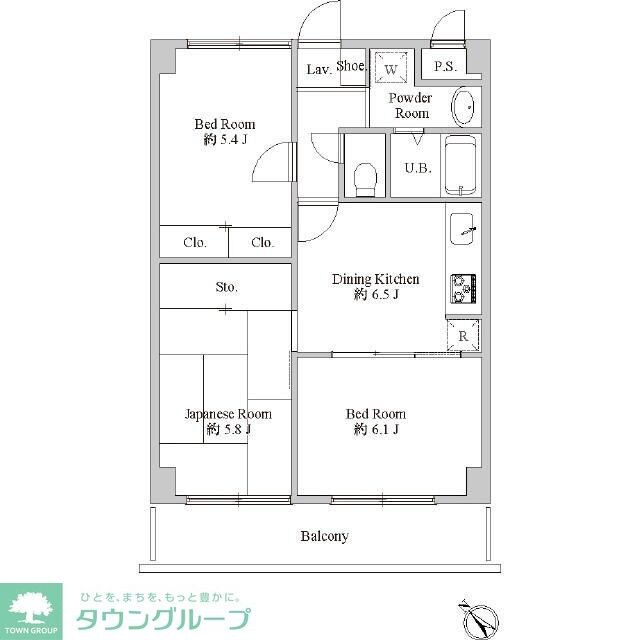 盛大パレスの物件間取画像