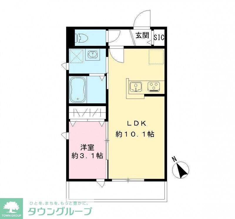 ハーベスト東市川の物件間取画像