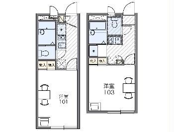 レオパレスコンフォートSの物件間取画像