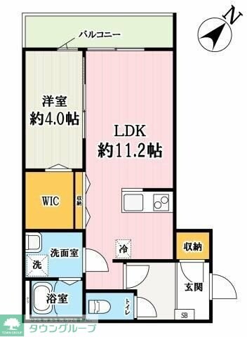 ルピナス東門前の物件間取画像