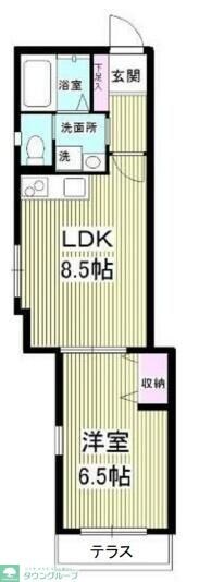 クレアコート大宮の物件間取画像
