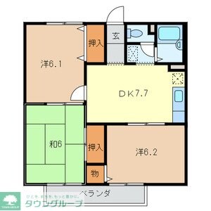 メゾンドネージュ10号館の物件間取画像