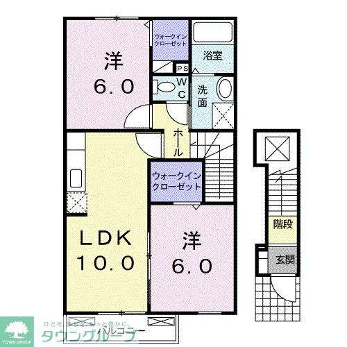 パレドールBの物件間取画像