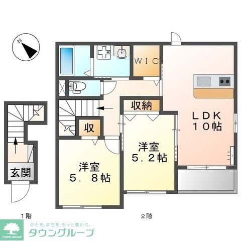 パレ・プランタンの物件間取画像