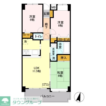 ブリリアントの物件間取画像