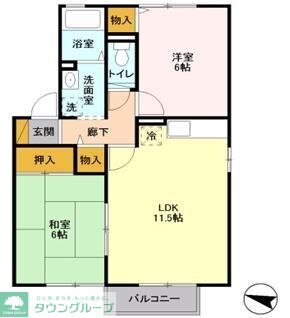 グランナチュール Aの物件間取画像