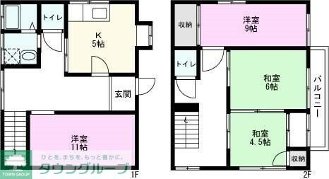 藤塚貸家の物件間取画像