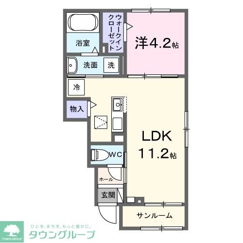 グラースソレイユの物件間取画像
