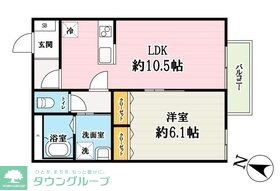 (仮称)原町共同住宅の物件間取画像