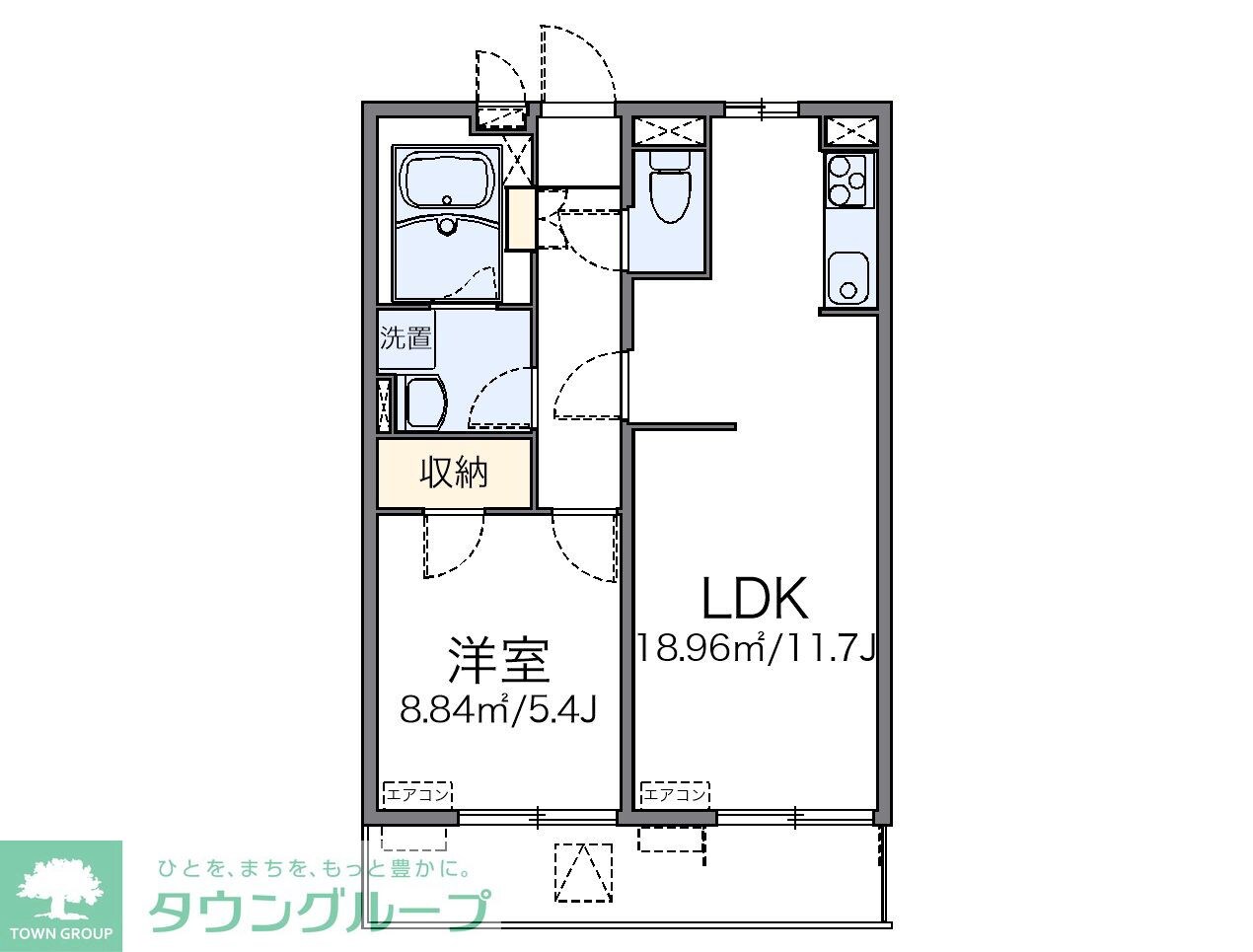 レオネクストタウンコートIIIの物件間取画像