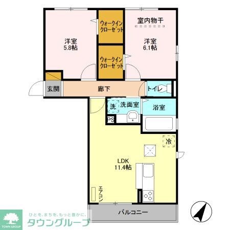 エスポワール Iの物件間取画像