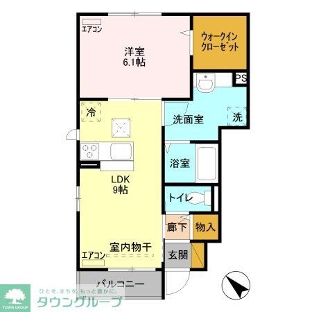 ペイサージュ宮前の物件間取画像