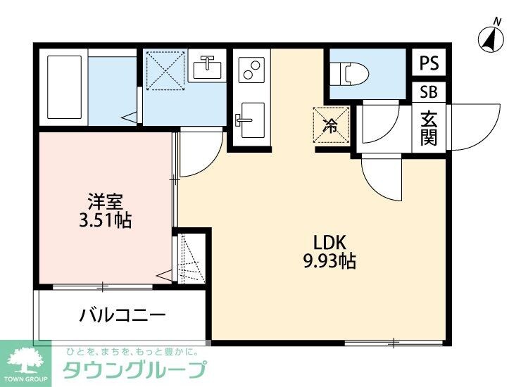 CRASTINE植竹町(クラスティーネウエタケチョウ)の物件間取画像